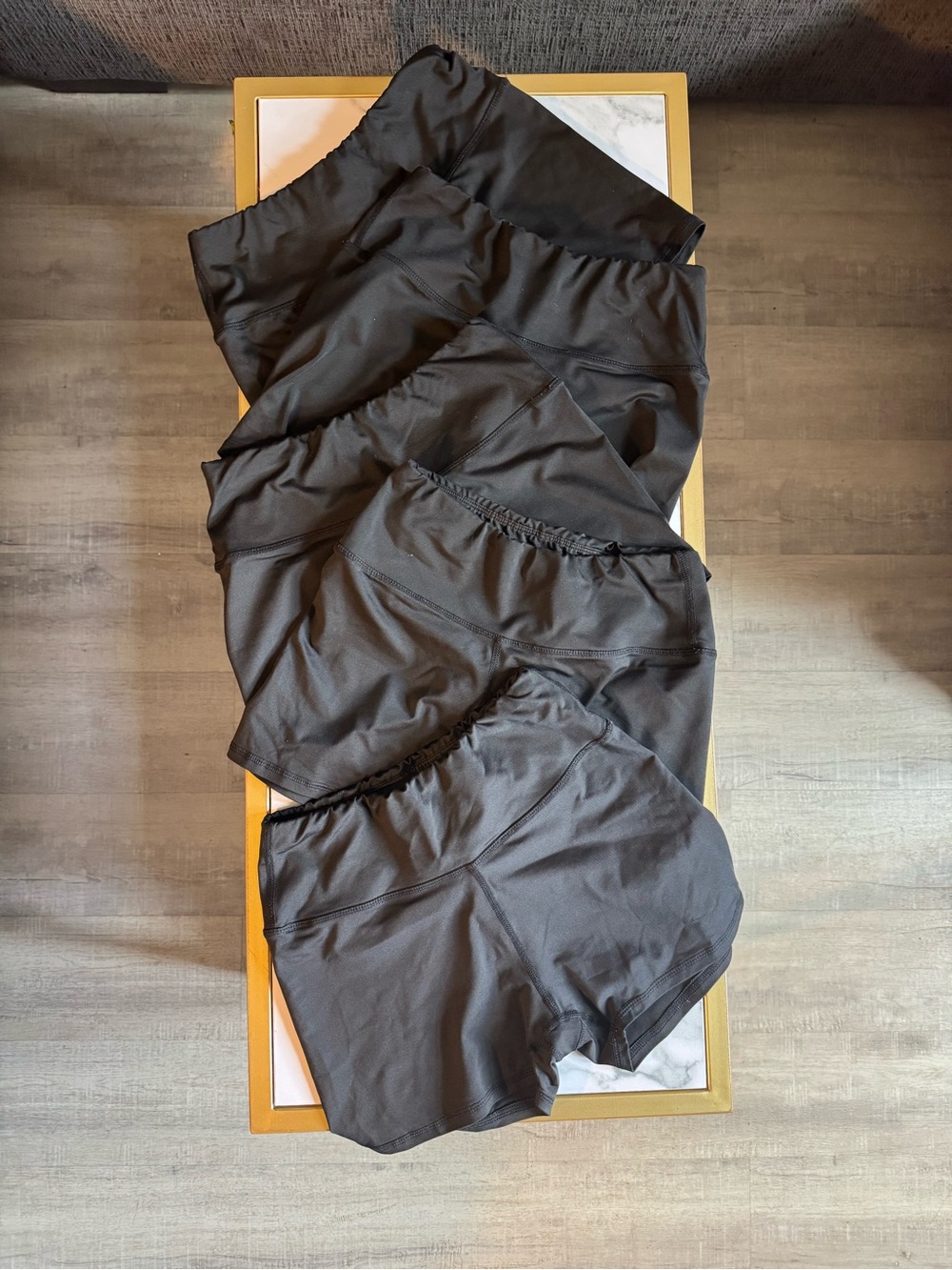 Black Athletic Shorts - Set of 5